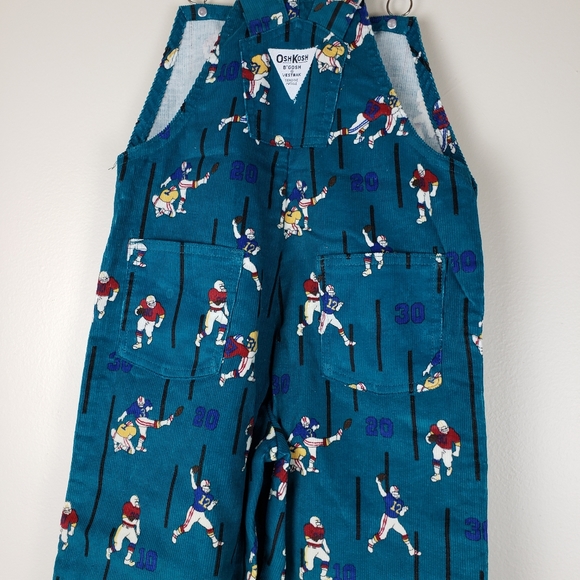 Oshkosh B'Gosh Vintage Corduroy Print Overalls, 6 - Picture 5 of 8
